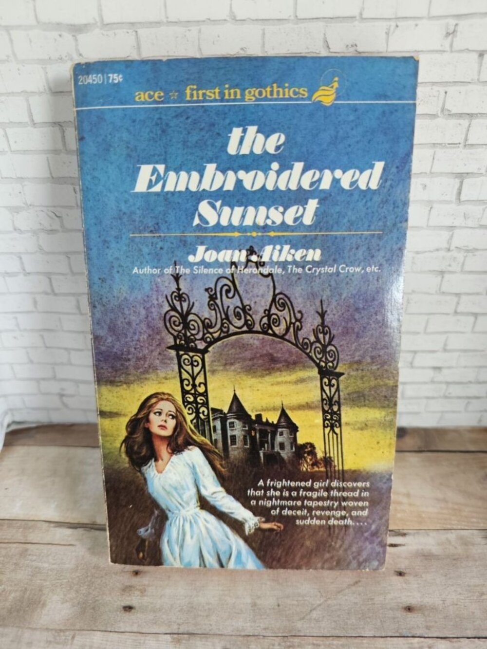 Joan Aiken The Embroidered Sunset Ace Gothic Vintage Paperback 1970